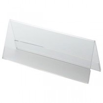 （まとめ） クルーズ アクリル製カード立て V型 大 200×76mm CRV791134 1セット（10個） 【×2セット】