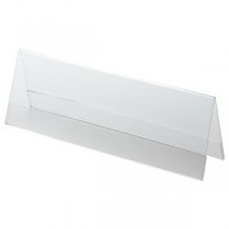 （まとめ） クルーズ アクリル製カード立て V型 特大 250×80mm CRV791141 1セット（10個） 【×2セット】