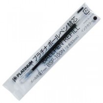 (まとめ) プラチナ ボールペン替芯 洋白チップ 0.7mm 黒 BSP-100N#1 1セット(10本) 【×5セット】