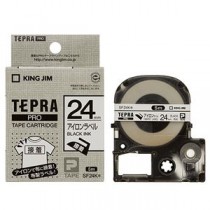 （まとめ） キングジム テプラ PRO テープカートリッジ アイロンラベル 24mm 黒文字 SF24K 1個 【×4セット】