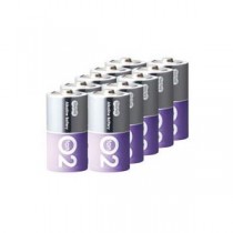 （まとめ） TANOSEE アルカリ乾電池 プレミアム 単2形 1箱（10本） 【×4セット】
