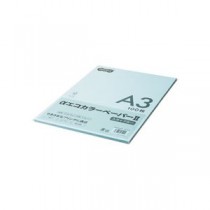（まとめ） TANOSEE αエコカラーペーパーII A3 スカイブルー 少枚数パック 1冊（100枚） 【×5セット】