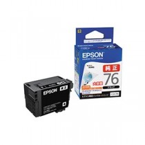 （まとめ） エプソン EPSON インクカートリッジ ブラック 大容量 ICBK76 1個 【×3セット】
