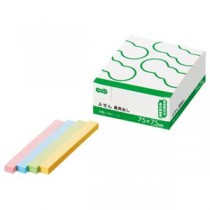 （まとめ） TANOSEE ふせん 長見出し 75×7.5mm 4色 1パック（40冊） 【×5セット】