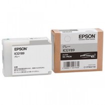 （まとめ） エプソン EPSON インクカートリッジ グレー ICGY89 1個 【×3セット】