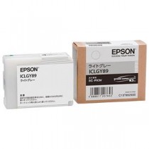 （まとめ） エプソン EPSON インクカートリッジ ライトグレー ICLGY89 1個 【×3セット】