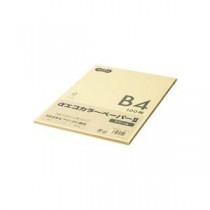 （まとめ） TANOSEE αエコカラーペーパーII B4 クリーム 少枚数パック 1冊（100枚） 【×5セット】