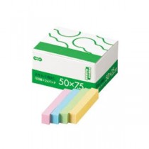 （まとめ） TANOSEE ふせん 小見出し 50×7.5mm 4色 1パック（24冊） 【×10セット】