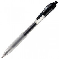 （まとめ） TANOSEE ノック式ゲルインクボールペン 0.5mm 黒 1本 【×20セット】
