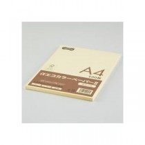 （まとめ） TANOSEE αエコカラーペーパーII A4 クリーム 少枚数パック 1冊（100枚） 【×15セット】
