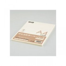 （まとめ） TANOSEE αエコカラーペーパーII A4 ライトクリーム 少枚数パック 1冊（100枚） 【×15セット】