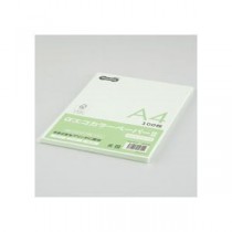 （まとめ） TANOSEE αエコカラーペーパーII A4 ライトグリーン 少枚数パック 1冊（100枚） 【×15セット】
