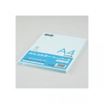 （まとめ） TANOSEE αエコカラーペーパーII A4 ライトブルー 少枚数パック 1冊（100枚） 【×15セット】