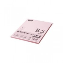 （まとめ） TANOSEE αエコカラーペーパーII B5 ピンク 少枚数パック 1冊（100枚） 【×15セット】