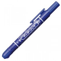 (まとめ) ゼブラ 油性マーカー マッキーノック 細字 青 P-YYSS6-BL 1本 【×30セット】