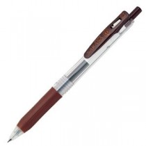 (まとめ) ゼブラ ゲルインクボールペン サラサクリップ 0.3mm 茶 JJH15-E 1本 【×60セット】