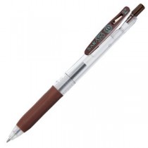 (まとめ) ゼブラ ゲルインクボールペン サラサクリップ 0.4mm 茶 JJS15-E 1本 【×60セット】