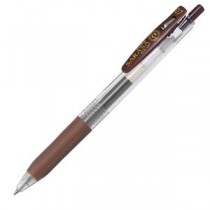 (まとめ) ゼブラ ゲルインクボールペン サラサクリップ 0.7mm 茶 JJB15-E 1本 【×60セット】