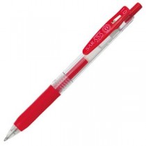 (まとめ) ゼブラ ゲルインクボールペン サラサクリップ 1.0mm 赤 JJE15-R 1本 【×60セット】