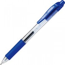 （まとめ） TANOSEE ノック式ゲルインクボールペン 0.7mm 青 1本 【×80セット】
