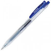 （まとめ） TANOSEE ノック式ゲルインクボールペン（バインダークリップ） 0.5mm 青 1本 【×80セット】