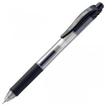 （まとめ） TANOSEE ノック式ゲルインクボールペン ニードルタイプ 0.5mm 黒 1本 【×60セット】