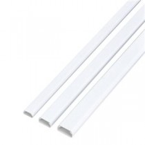 (まとめ) エレコム フラットモール テープ付 幅22mm×長さ1m ホワイト LD-GAF2/WH 1本 【×10セット】