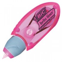 （まとめ） BIC テープ式蛍光マーカー ブライトライナーテープ ピンク BLGTFPNK1PBLS 1個 【×30セット】