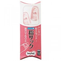 （まとめ） TANOSEE シリコンキャップ指サック M ピンク 1パック（4個） 【×20セット】