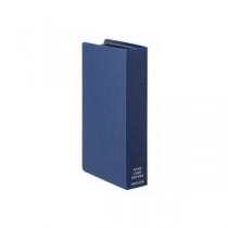 （まとめ） TANOSEE ネームカードホルダー コンパクト 240名用 ブルー 1冊 【×15セット】