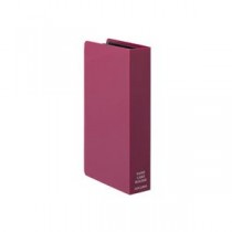 （まとめ） TANOSEE ネームカードホルダー コンパクト 240名用 レッド 1冊 【×15セット】