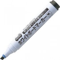 （まとめ） TANOSEE ホワイトボードマーカー ノンドライタイプ 太字・角芯 黒 1本 【×40セット】
