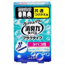 （まとめ） エステー 消臭力 プラグタイプ タバコ用 さわやかなマリンソープ つけかえ 20ml 1個 【×10セット】