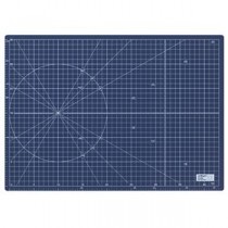 （まとめ） オルファ ふたつ折りカッターマット A3 ネイビー （文具専用） 223BSNV 1枚 【×2セット】