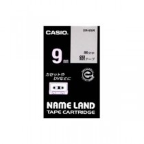 （まとめ） カシオ CASIO ネームランド NAME LAND スタンダードテープ 9mm×8m 銀／黒文字 XR-9SR 1個 【×5セット】
