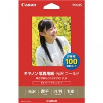 (まとめ) キヤノン Canon 写真用紙・光沢 ゴールド 印画紙タイプ GL-1012L100 2L判 2310B034 1冊(100枚) 【×2セット】