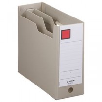（まとめ） キングジム GボックスPP（仕切り付） A4ヨコ 収納幅100mm グレー 4644 1冊 【×10セット】