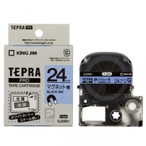 （まとめ） キングジム テプラ PRO テープカートリッジ マグネットテープ 24mm 青／黒文字 SJ24B 1個 【×3セット】