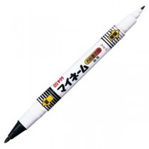 (まとめ) サクラクレパス 油性マーカー マイネームツイン 細字・極細 黒 YKT#49 1本 【×60セット】