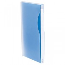 (まとめ) サンワサプライ CD・DVDファイル 24枚収納 ブルー FCD-2402BL 1個 【×10セット】