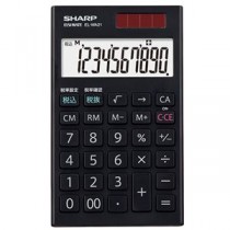 （まとめ） シャープ SHARP 電卓 10桁 手帳サイズ EL-WA21-X 1台 【×5セット】
