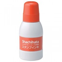 (まとめ) シヤチハタ スタンプ台専用補充インキ 40ml 朱色 SGN-40-OR 1個 【×10セット】