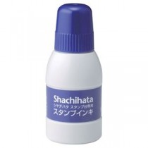 (まとめ) シヤチハタ スタンプ台専用補充インキ 40ml 藍色 SGN-40-B 1個 【×10セット】
