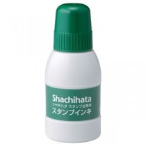 (まとめ) シヤチハタ スタンプ台専用補充インキ 40ml 緑 SGN-40-G 1個 【×10セット】
