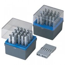 (まとめ) シヤチハタ 柄付ゴム印 連結式 数字(セット) ゴシック体 3号 GRN-3G 1セット 【×5セット】