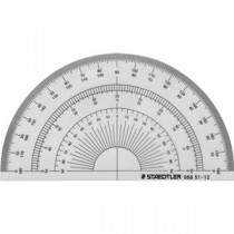 （まとめ） ステッドラー 半円分度器 12cm 968 51-12 1枚 【×30セット】