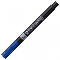 (まとめ) ゼブラ ボードマーカーEZ 細字・丸芯 青 YYSS17-BL 1本 【×60セット】
