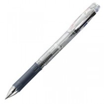 (まとめ) ゼブラ 多色油性ボールペン クリップ-オン スリム3C 0.7mm (軸色 透明) B3A5-C 1本 【×20セット】