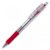 (まとめ) ゼブラ 油性ボールペン タプリクリップ 0.5mm 赤 BNS5-R 1本 【×60セット】