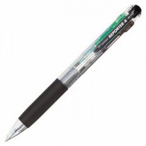 （まとめ） トンボ鉛筆 4色油性ボールペン リポーター4 0.7mm （軸色 透明） BC-FRC20 1本 【×15セット】